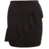 Black Frill Mini Skirt -Deals Clothifyr Store 00100016024 ZM