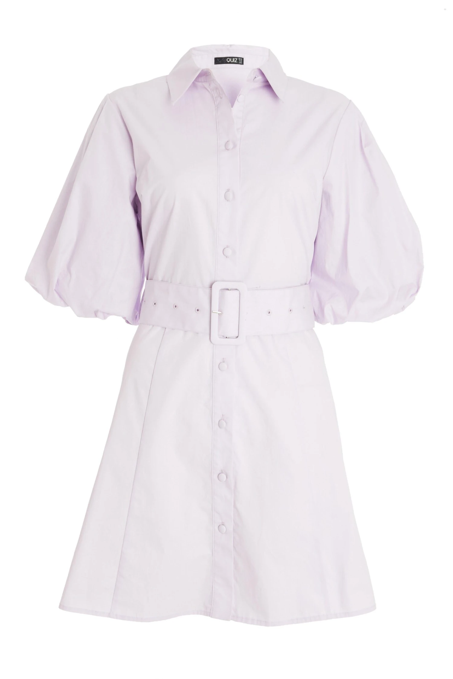 Lilac Puff Sleeve Shirt Dress 3 Lilac Puff Sleeve Shirt Dress
