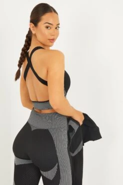 Grey Seamless 3 Piece Gym Set -Deals Clothifyr Store 00100029839 XB