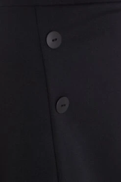 Black Button Front Mini Skirt 7 Black Button Front Mini Skirt -Deals Clothifyr Store 00100031195 ZS