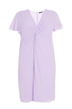 Curve Lilac Knot Front Dress