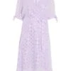 Curve Lilac Spot Print Midi Dress -Deals Clothifyr Store 00100033188 ZM