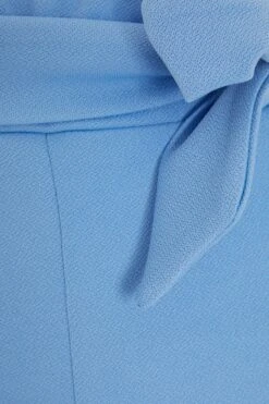 Petite Blue High Waisted Trousers -Deals Clothifyr Store 00100034327 ZS