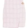 Pink Check Boucle Mini Skirt -Deals Clothifyr Store 00100034847 ZM