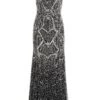 Petite Black Sequin Maxi Dress