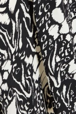 Petite Black Animal Print Midi Dress -Deals Clothifyr Store 00100035125 ZS