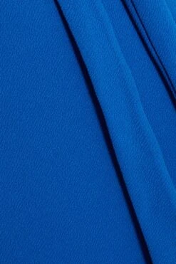 Curve Royal Blue Puff Sleeve Wrap Midi Dress -Deals Clothifyr Store 00100035144 ZS