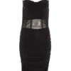 Petite Black Mesh Bodycon Midi Dress 1 Petite Black Mesh Bodycon Midi Dress -Deals Clothifyr Store 00100035202 ZM