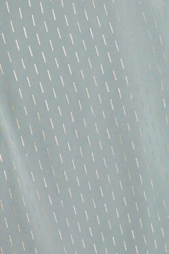 Grey Metallic Stripe Chiffon Midi Dress -Deals Clothifyr Store 00100035252 ZS