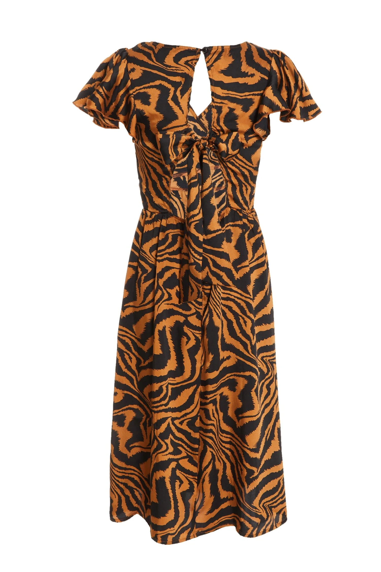 Petite Rust Animal Print Midi Dress 7 Petite Rust Animal Print Midi Dress - Image 5