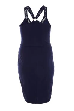 Curve Navy Lace Midi Dress -Deals Clothifyr Store 00100035428 ZB