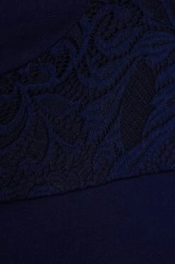 Curve Navy Lace Midi Dress -Deals Clothifyr Store 00100035428 ZS