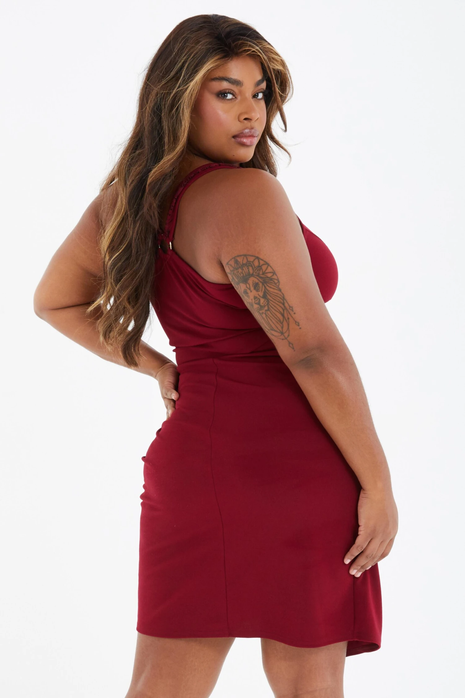 Curve Berry Lace Midi Dress 5 Curve Berry Lace Midi Dress - Image 3