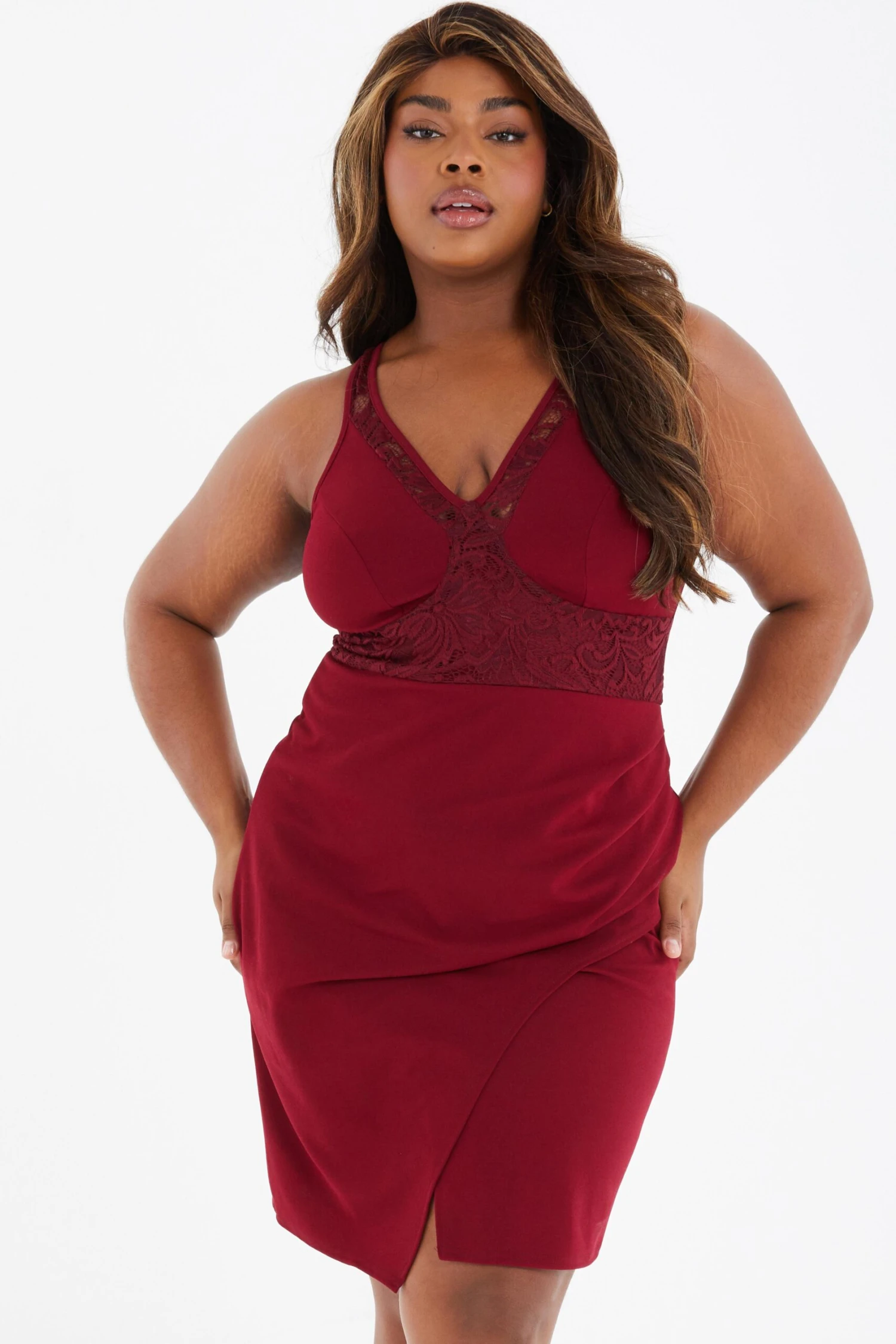 Curve Berry Lace Midi Dress 4 Curve Berry Lace Midi Dress - Image 2