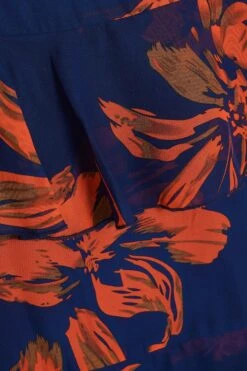 Orange Floral Chiffon Tiered Midi Skirt 13 Orange Floral Chiffon Tiered Midi Skirt -Deals Clothifyr Store 00100035490 ZS