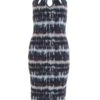 Petite Stone Marble Print Mesh Midi Dress 2 Petite Stone Marble Print Mesh Midi Dress -Deals Clothifyr Store 00100035640 ZM