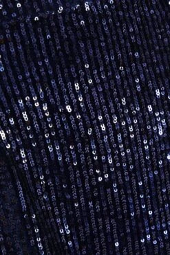 Navy Sequin Mini Skirt -Deals Clothifyr Store 00100035834 ZS