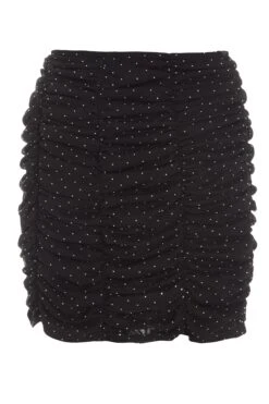 Black Diamante Mesh Mini Skirt 12 Black Diamante Mesh Mini Skirt -Deals Clothifyr Store 00100035837 ZB