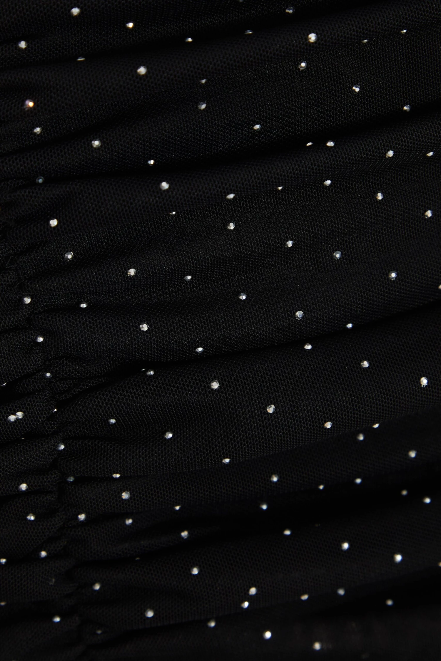 Black Diamante Mesh Mini Skirt 8 Black Diamante Mesh Mini Skirt - Image 6