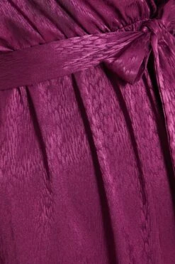 Petite Berry Satin Midaxi Dress -Deals Clothifyr Store 00100035906 ZS