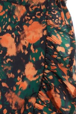 Petite Multicoloured Animal Print Wrap Midi Dress -Deals Clothifyr Store 00100035907 ZS