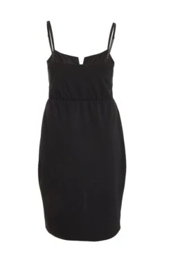 Curve Black Wrap Midi Bodycon Dress -Deals Clothifyr Store 00100036063 ZB