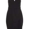 Curve Black Wrap Midi Bodycon Dress 2 Curve Black Wrap Midi Bodycon Dress -Deals Clothifyr Store 00100036063 ZM