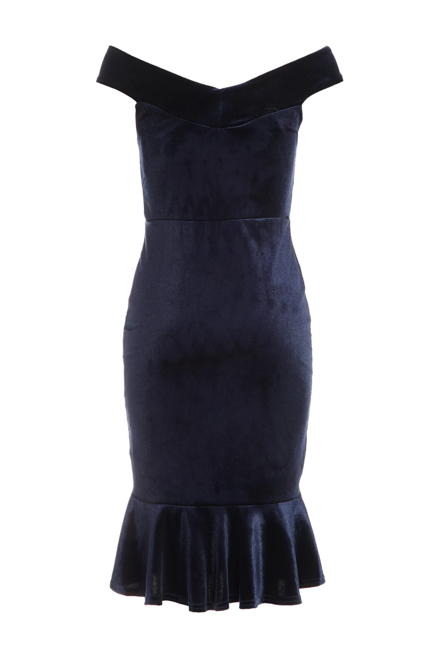 Petite Royal Blue Velvet Midi Dress 7 Petite Royal Blue Velvet Midi Dress - Image 5