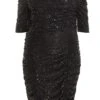 Curve Black Sequin Bardot Mini Dress 1 Curve Black Sequin Bardot Mini Dress -Deals Clothifyr Store 00100036100 ZM