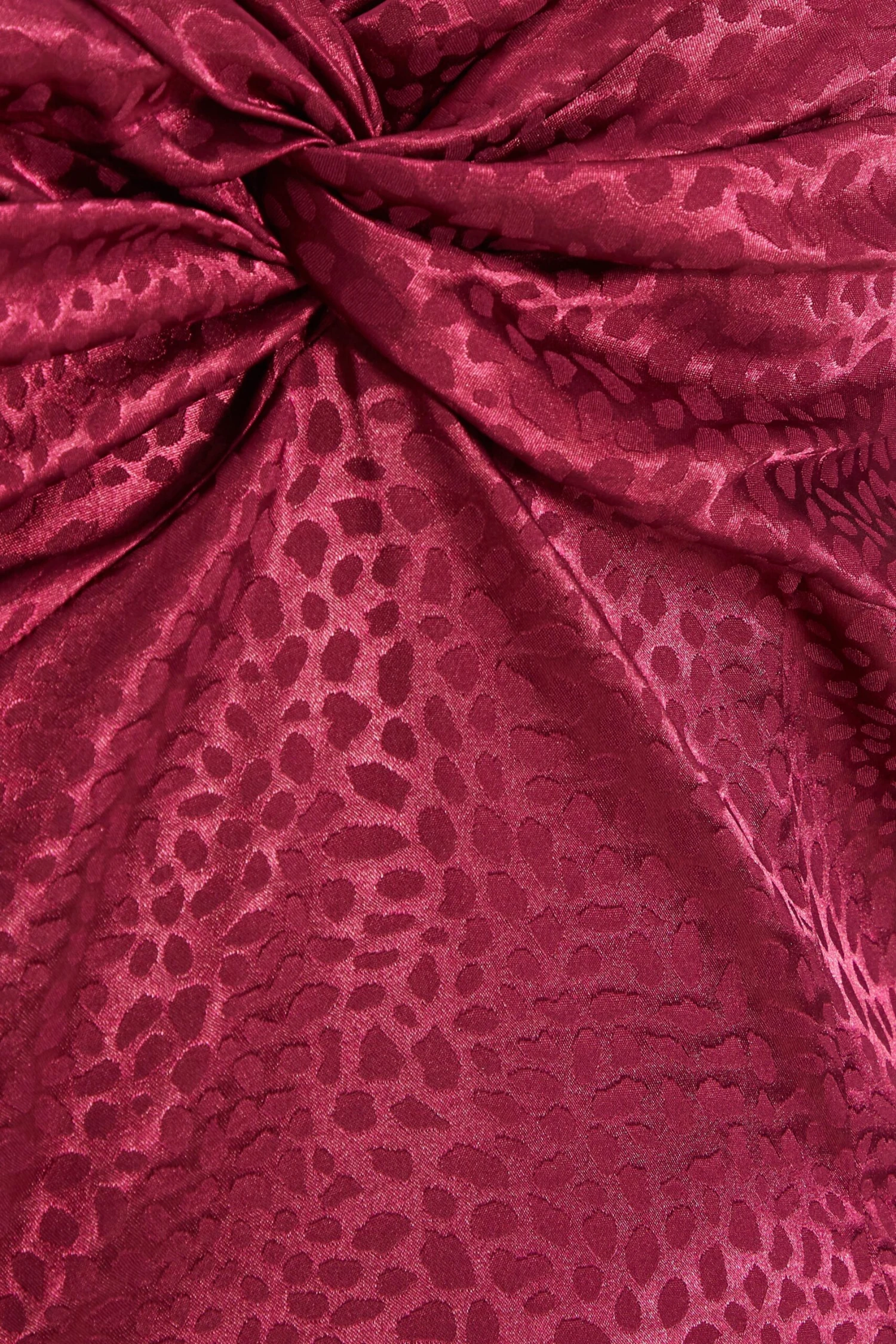 Curve Berry Satin Animal Print Midi Dress 8 Curve Berry Satin Animal Print Midi Dress - Image 6