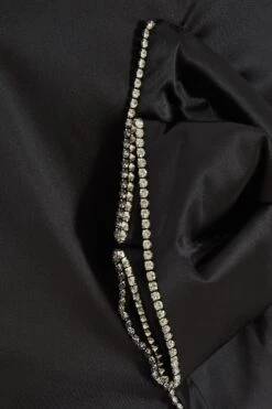 Black Satin Bow Mini Skirt 13 Black Satin Bow Mini Skirt -Deals Clothifyr Store 00100036177 ZS