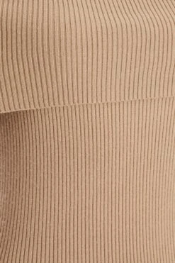 Camel Ribbed Knit Bodycon Midi Dress 13 Camel Ribbed Knit Bodycon Midi Dress -Deals Clothifyr Store 00100036206 ZS
