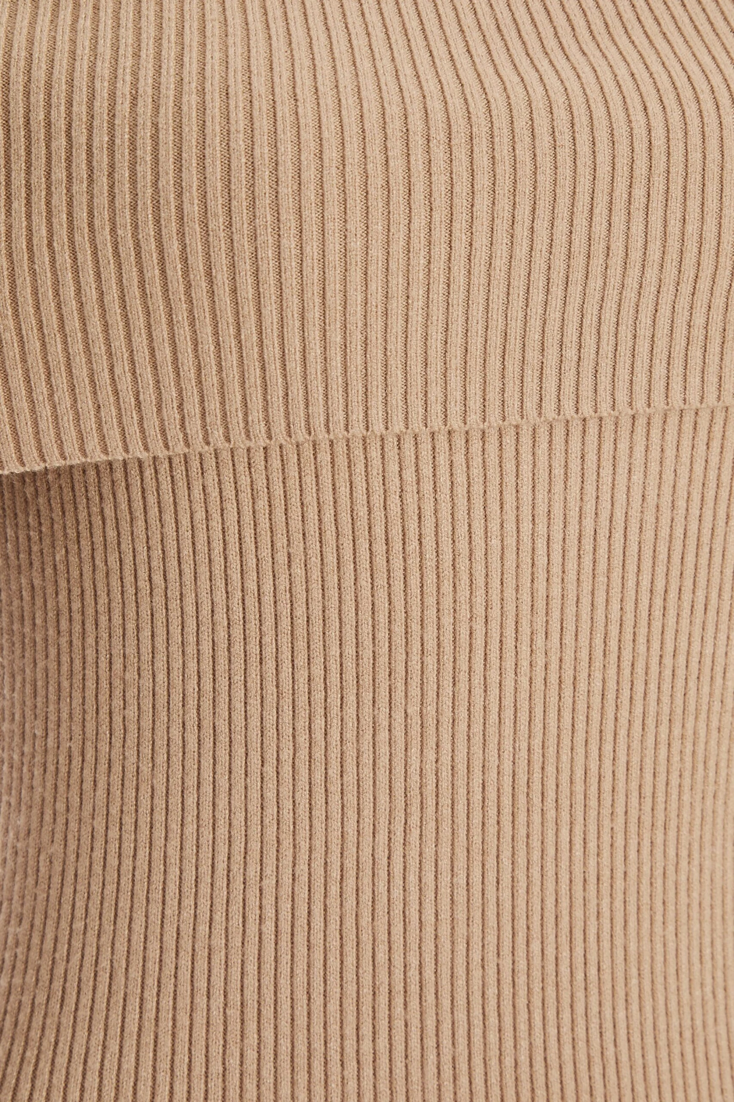 Camel Ribbed Knit Bodycon Midi Dress 8 Camel Ribbed Knit Bodycon Midi Dress - Image 6