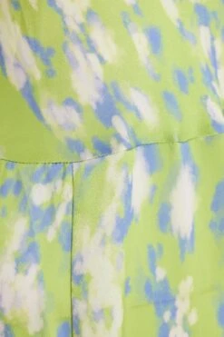 Petite Lime Marble Print Satin Maxi Dress -Deals Clothifyr Store 00100036465 ZS