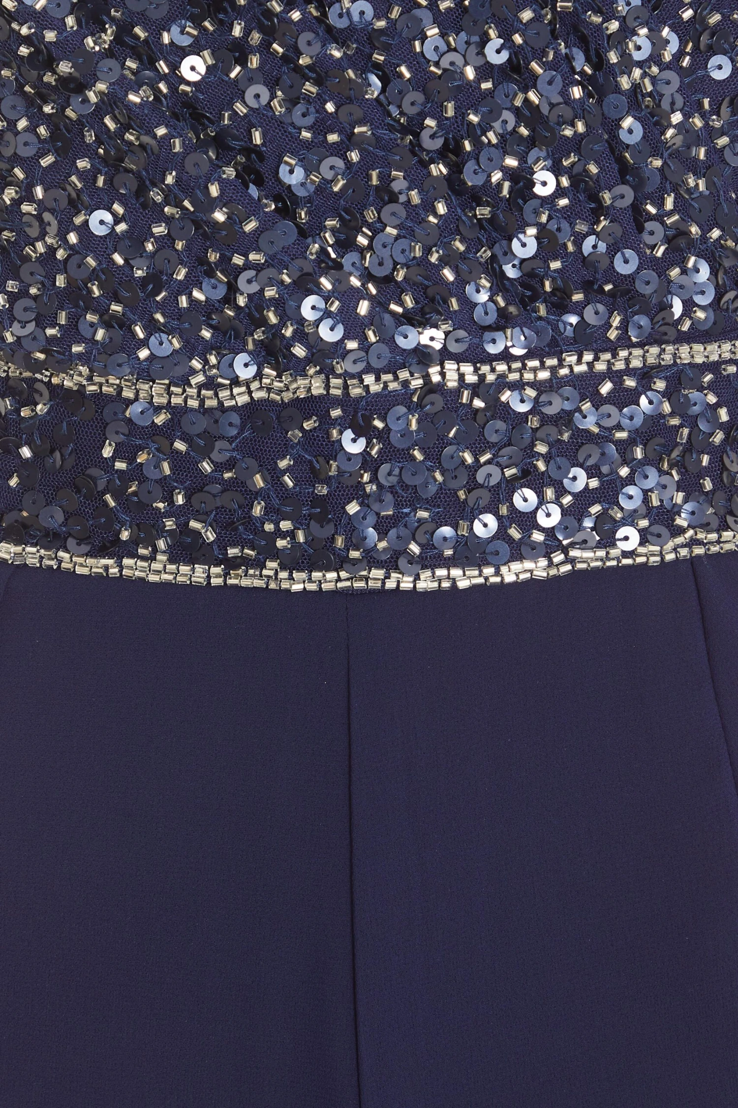 Petite Navy Sequin Wrap Palazzo Jumpsuit 8 Petite Navy Sequin Wrap Palazzo Jumpsuit - Image 6