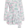Petite Pink Smudge Print Playsuit -Deals Clothifyr Store 00100036549 ZM
