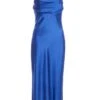Petite Blue Satin Diamante Maxi Dress -Deals Clothifyr Store 00100036550 ZM