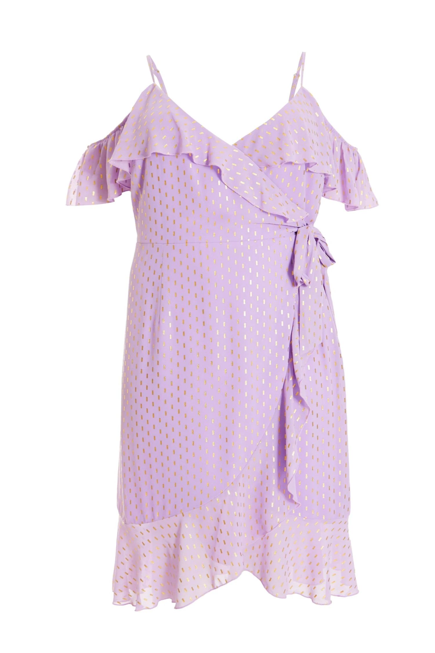 Curve Lilac Chiffon Foil Midi Dress 3 Curve Lilac Chiffon Foil Midi Dress