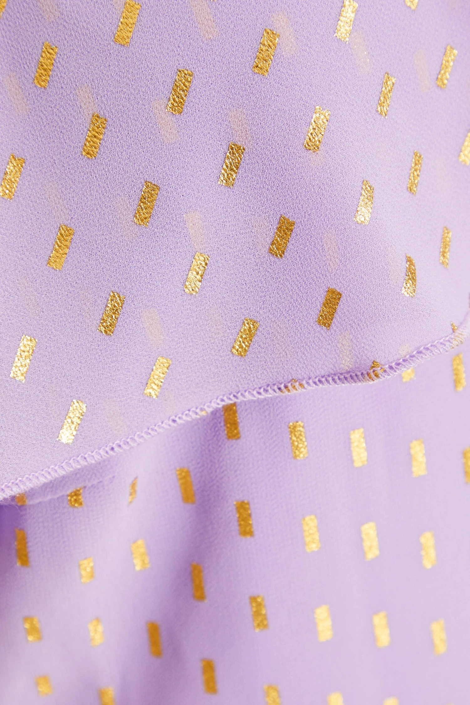 Curve Lilac Chiffon Foil Midi Dress 8 Curve Lilac Chiffon Foil Midi Dress - Image 6