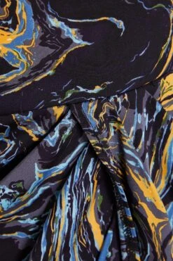 Petite Gold Marble Print Cold Shoulder Midi Dress 13 Petite Gold Marble Print Cold Shoulder Midi Dress -Deals Clothifyr Store 00100036808 ZS