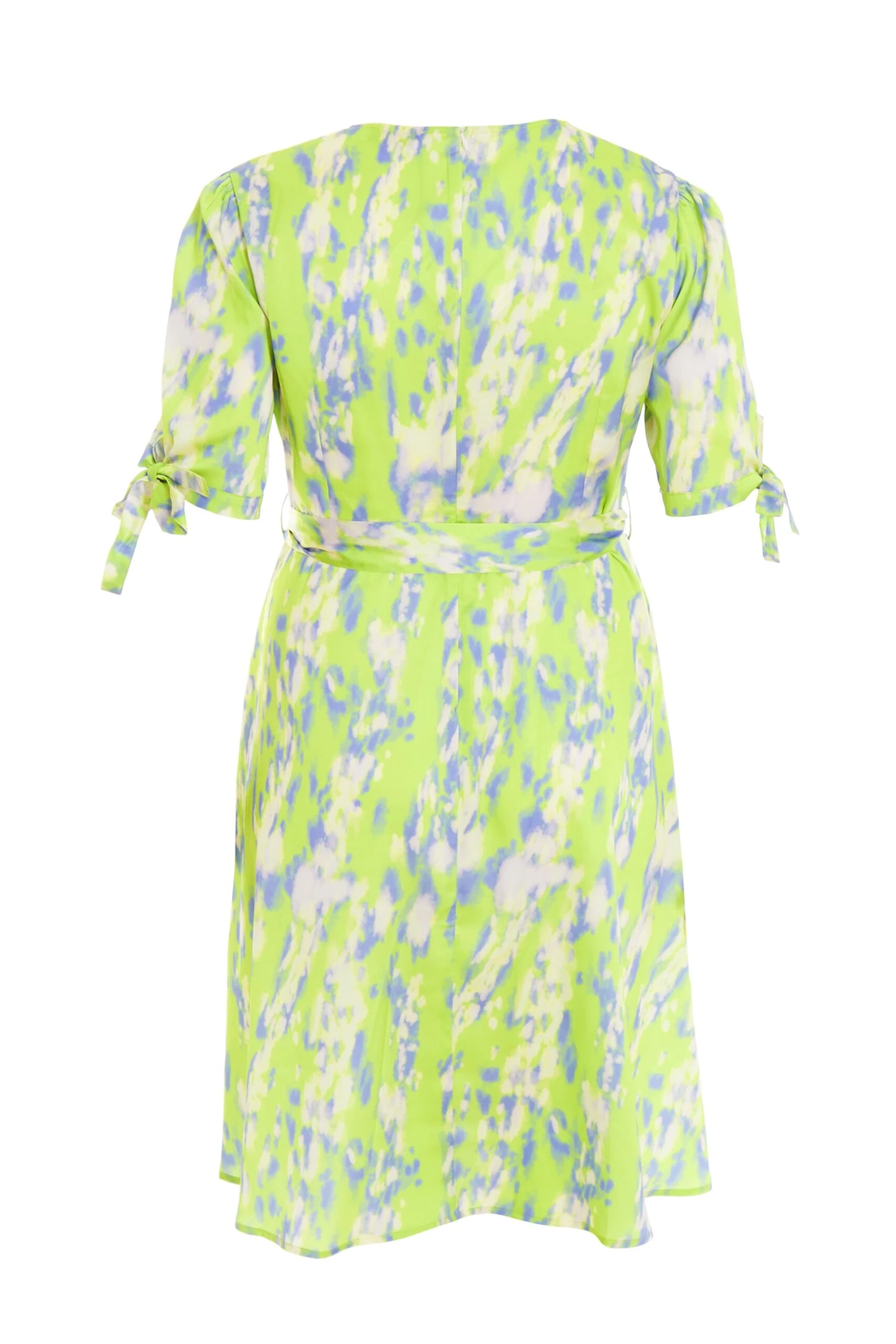 Curve Lime Marble Print Midi Dress 7 Curve Lime Marble Print Midi Dress - Image 5