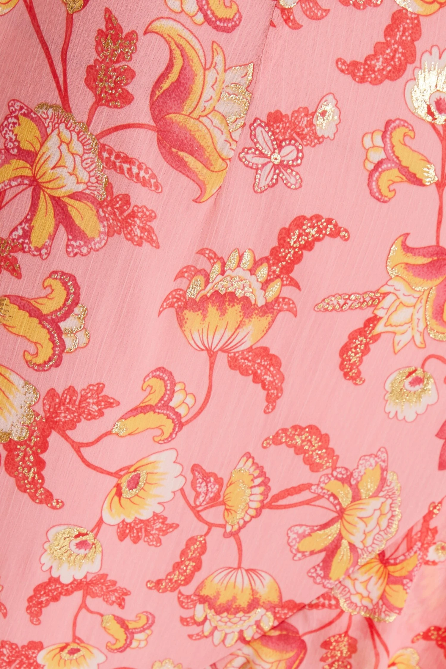 Pink Chiffon Paisley Print Maxi Dress 8 Pink Chiffon Paisley Print Maxi Dress - Image 6