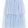 Blue Tulle Skater Skirt 1 Blue Tulle Skater Skirt -Deals Clothifyr Store 00100036840 ZM