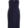 Curve Navy Halter Neck Midi Dress 2 Curve Navy Halter Neck Midi Dress -Deals Clothifyr Store 00100036851 ZM