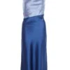 Blue Two Tone Satin Slip Midi Dress -Deals Clothifyr Store 00100036920 ZM