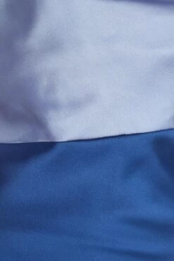 Blue Two Tone Satin Slip Midi Dress -Deals Clothifyr Store 00100036920 ZS