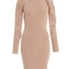 Stone Knitted Puff Sleeve Dress -Deals Clothifyr Store 00100036995 ZM