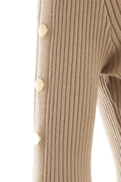 Stone Knitted Button Turtle Neck Midi Dress -Deals Clothifyr Store 00100036997 ZS