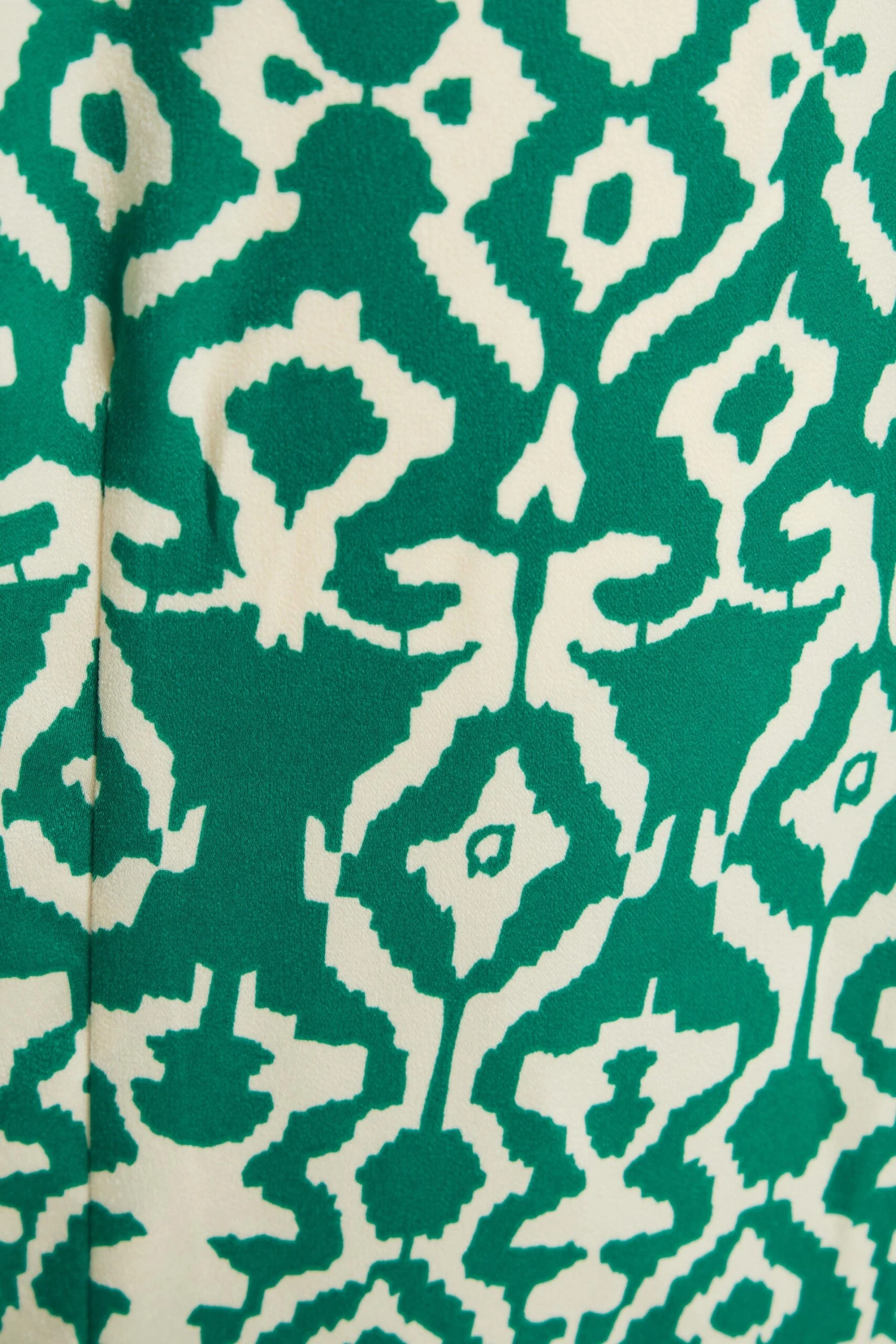 Green Satin Aztec Wrap Midi Dress 8 Green Satin Aztec Wrap Midi Dress - Image 6