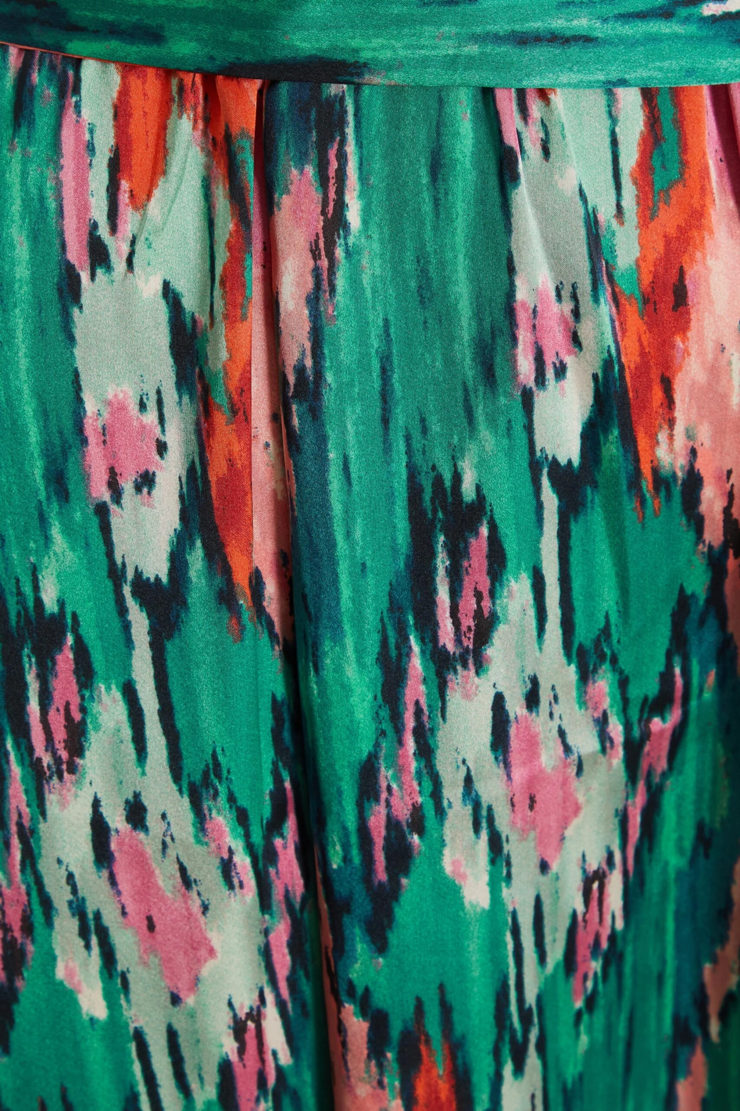 Curve Multicoloured Brush Stroke Wrap Midi Dress 8 Curve Multicoloured Brush Stroke Wrap Midi Dress - Image 6
